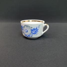 Винтажная чайная чашка кружка Городница, фарфор 210 мл, СССР