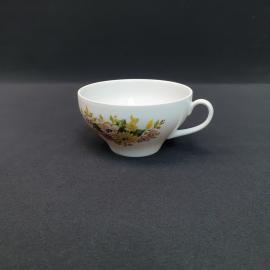 Винтажная чайная чашка кружка Дулево, фарфор 210 мл, СССР