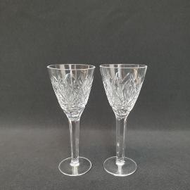 Винтажная пара рюмок 13 см хрусталь 80 см СССР