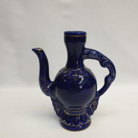Винтажный декоративный кувшин 15 см 250 мл фарфор кобаль СССР
