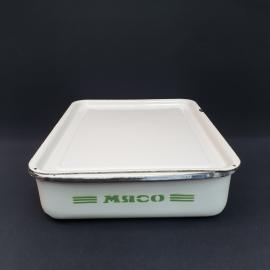 Винтажный эмалированный контейнер 37х27 см на 5 литров СССР