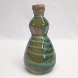 Винтажная ваза 18 см обливная керамика 380 мл СССР