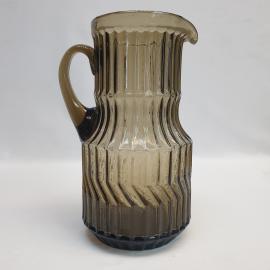 Винтажный кувшин 23 см цветное стекло 1600 мл СССР