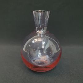 Винтажная ваза для цветов 15 см стекло 700 мл СССР