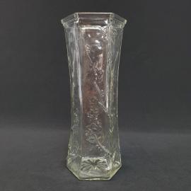 Винтажная ваза для цветов 24 см стекло 700 мл СССР