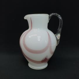 Винтажный кувшин Татьянка 20 см гутное стекло 1500 мл СССР