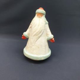 Винтажный Дед Мороз, пенопласт, высота 25 см. СССР.