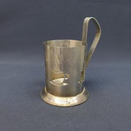 Винтажный подстаканник большой Чашка, нержавейка СССР