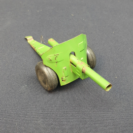 Винтажная фигурка  игрушка Пушка 5х17 см, металл,  СССР