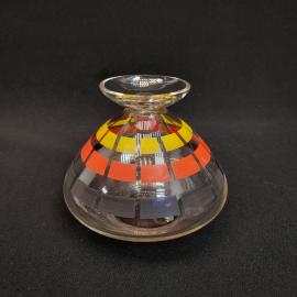 Винтажная ваза для цветов 8 см стекло 200 мл СССР