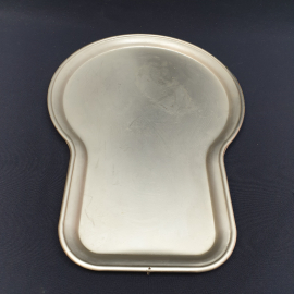 Винтажный поднос самоварный 29х41 см, нержавейка СССР