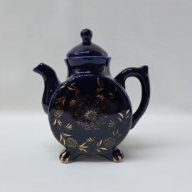 Винтажный заварочный чайник фарфор кобальт 700 мл СССР