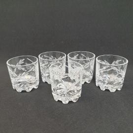 Винтажный набор из 5 стопок стекло 50 мл СССР