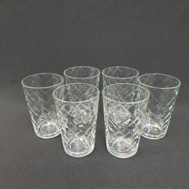 Винтажный набор из 6 стаканов 11 см стекло 250 мл СССР