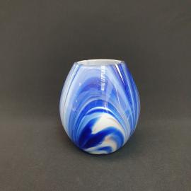 Винтажная ваза Татьяна 15 см цветное стекло 1300 мл СССР