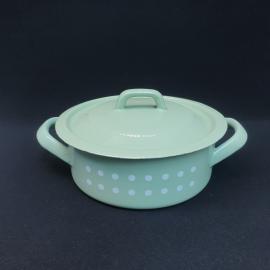 Винтажная эмалированная кастрюля на 1 литр СССР