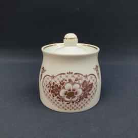 Винтажная сахарница Вербилки, фарфор 0.4 л, СССР