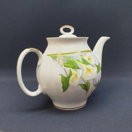 Винтажный заварочный чайник Дулево, фарфор 0.95 л, Россия