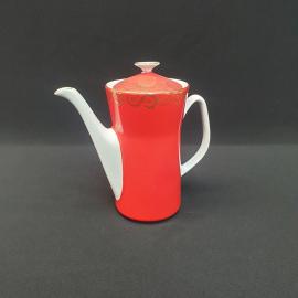 Винтажный кофейник Wloclawek, фарфор 0.7 л, Польша СССР периода