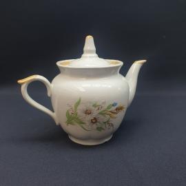 Винтажный заварочный чайник Городница, фарфор 0.6 л, СССР
