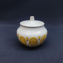 Винтажная сахарница Тернополь, фарфор 0.4 л, СССР