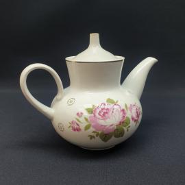 Винтажный заварочный чайник Вербилки, фарфор 0.5 л, СССР