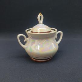 Винтажный сахарница Минский з-д, фарфор 0.35 л, СССР
