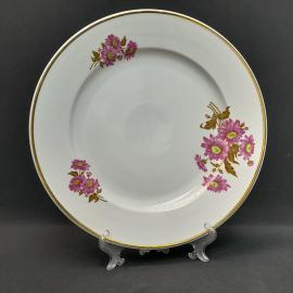 Винтажное сервировочное блюдо Дулево, фарфор 35 см, СССР