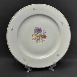 Винтажное сервировочное блюдо Дулево, фарфор 36 см, СССР