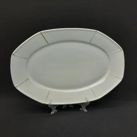 Винтажное сервировочное блюдо Wohenstrauss Johann Seltmann, фарфор 45х30 см, Германия СССР периода
