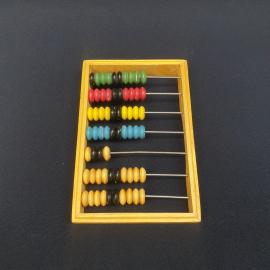 Винтажные счеты деревянные 18х12, пластиковые костяшки, СССР.