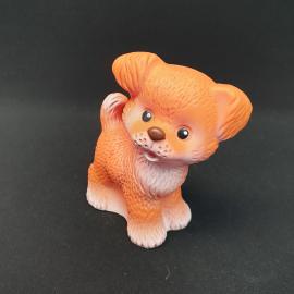 Винтажная резиновая игрушка Собака, 13 см, СССР