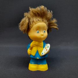 Винтажная резиновая игрушка Тюбик, 14 см, СССР