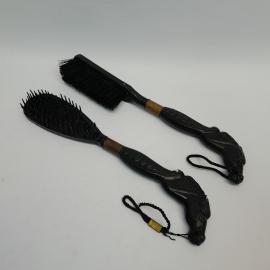 Винтажный набор для обуви щетка и расческа пластик СССР