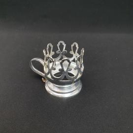 Винтажный подстаканник форма Армуды, алюминий СССР