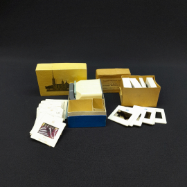 Винтажный набор диаскоп Ленинград и слайдеры 51 шт Ленинград и Культура Киевской Руси СССР