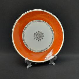 Винтажная десертная тарелка Sonneberg, фарфор 195 мм, ГДР СССР периода