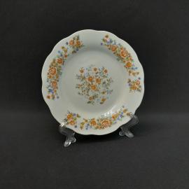 Винтажная пирожковая десертная тарелка, фарфор 155 мм, Китай СССР периода