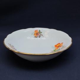 Винтажный салатник Дулево, фарфор 225 мм, СССР