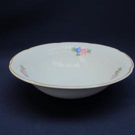 Винтажный салатник ЗиК Конаково, фаянс 25 см, СССР