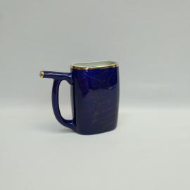 Винтажный поильник бюветница Кисловодск, фарфор кобальт 150 мл, СССР