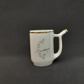 Винтажный поильник бюветница Кисловодск Кисловодская ф-ка сувениров, фарфор 150 мл, СССР