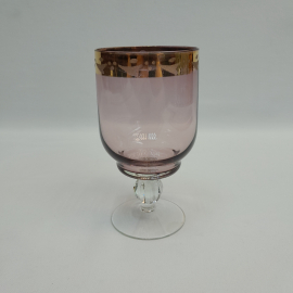 Винтажный бокал фужер, цветное стекло 240 мл 13 см, СССР