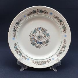 Винтажная десертная тарелка ЗиК Конаково, фаянс 195 мм, СССР