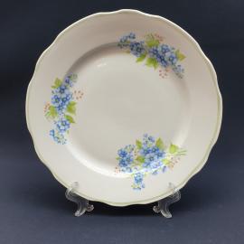 Винтажная столовая тарелка Дулево, фарфор 24 см, Россия