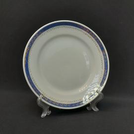 Винтажная столовая тарелка Песочное, фарфор 23 см, СССР