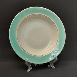 Винтажная суповая тарелка Барановка, фарфор 245 мм, СССР