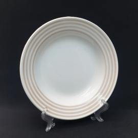 Винтажная суповая тарелка Чайка, фаянс 235 мм, СССР