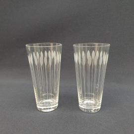Винтажный набор из 2 стаканов, стекло 200 мл 125 мл, СССР