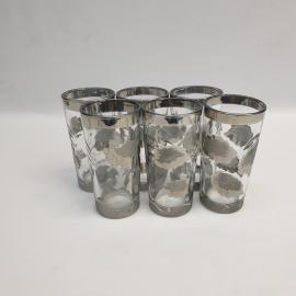 Винтажный набор из 6 стаканов, стекло 200 мл 125 мм, СССР